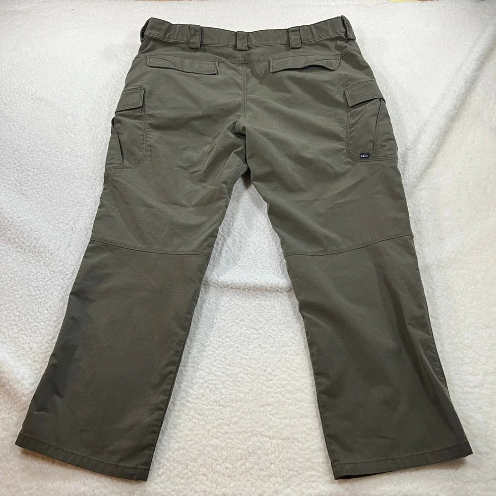 5.11 Tactical Cargo Pants Mens 42x30 Green Stryke Ripstop Flex-Tac Work Trousers